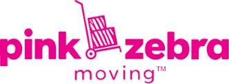 Pink Zebra Moving Logo