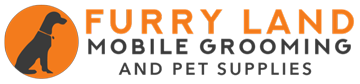 Furry Land Mobile Pet Grooming Logo